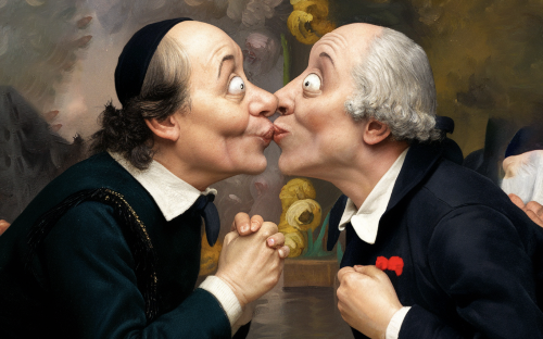 Images de mèmes de baisers IA