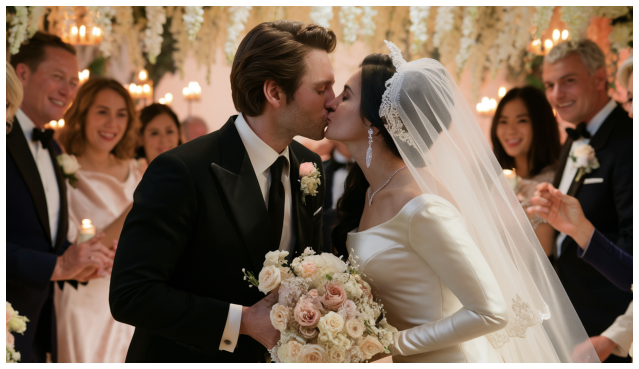 Baiser de mariage créé par IA