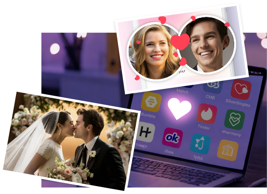 Photo IA de baiser pour publicité